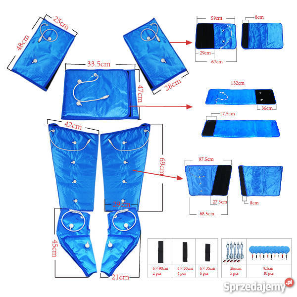 Presoterapia limfodrenaż limfy dermomasażer Sprzęt i urządzenia do masażu Słupsk