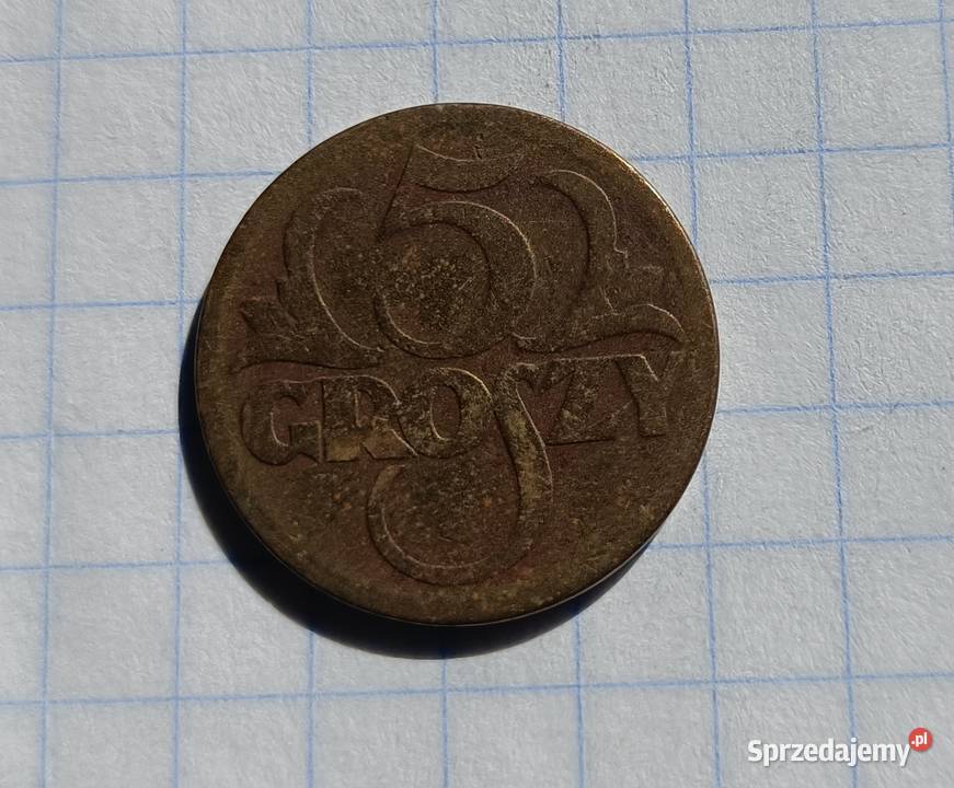 5 GROSZY 1923 POLSKA Numizmatyka Piszczac