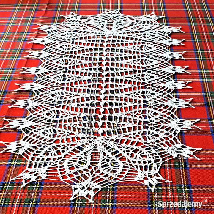 Bieżnik Serweta na szydełku rękodzieło NN16 Poznań