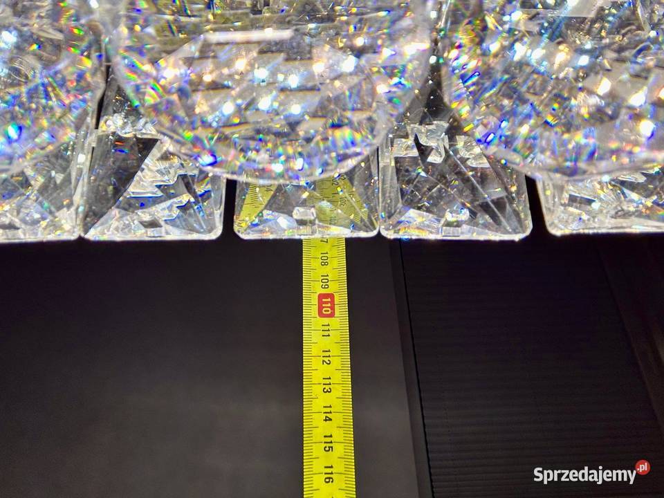 Żyrandol lampa kryształowa owalna wisząca led Lampy wiszące mazowieckie Warszawa sprzedam