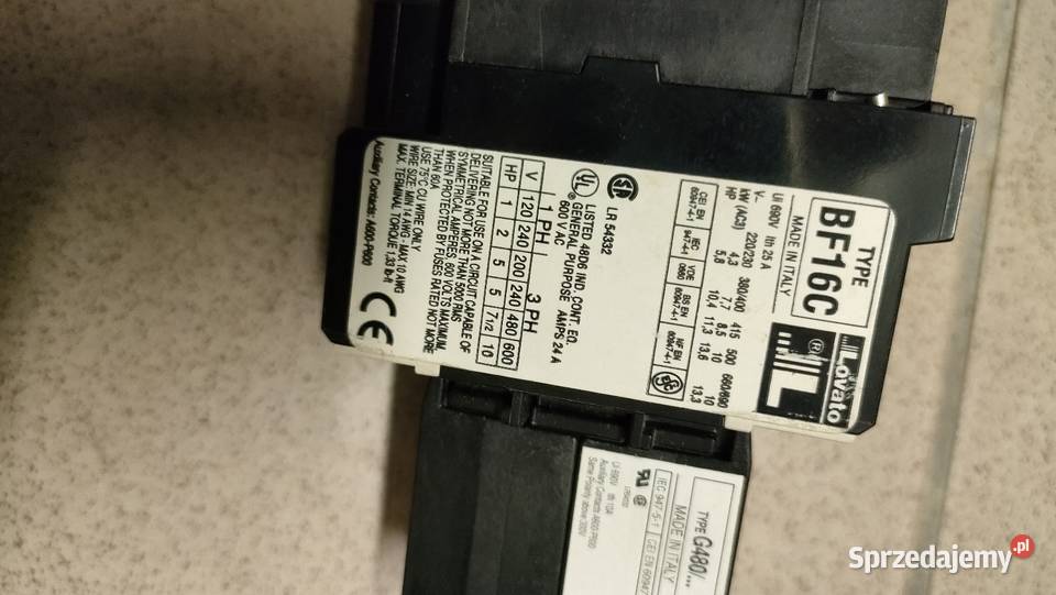 Stycznik mocy Lovato Electric model G480 Szczecin sprzedam