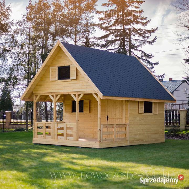 Domek 5x5 drewniany letniskowy do 35m2 Mediolan Kraków