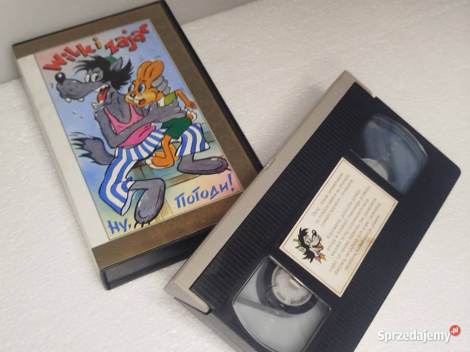 Bajki na kasetach VHS Wilk i zając Myszka Miki VHS łódzkie Zgierz sprzedam