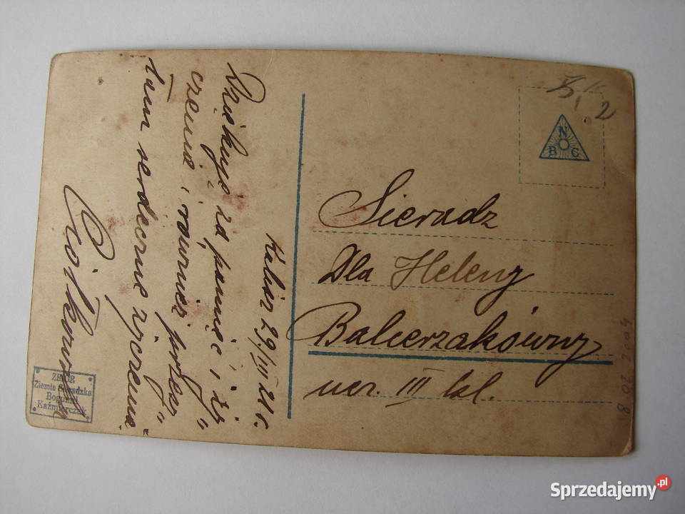 Kalisz Sieradz stare zdjęcie z 1921 r Warszawa