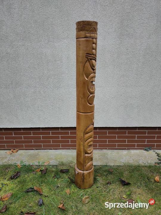 Totem Tiki Ręcznie wykonanany Duży