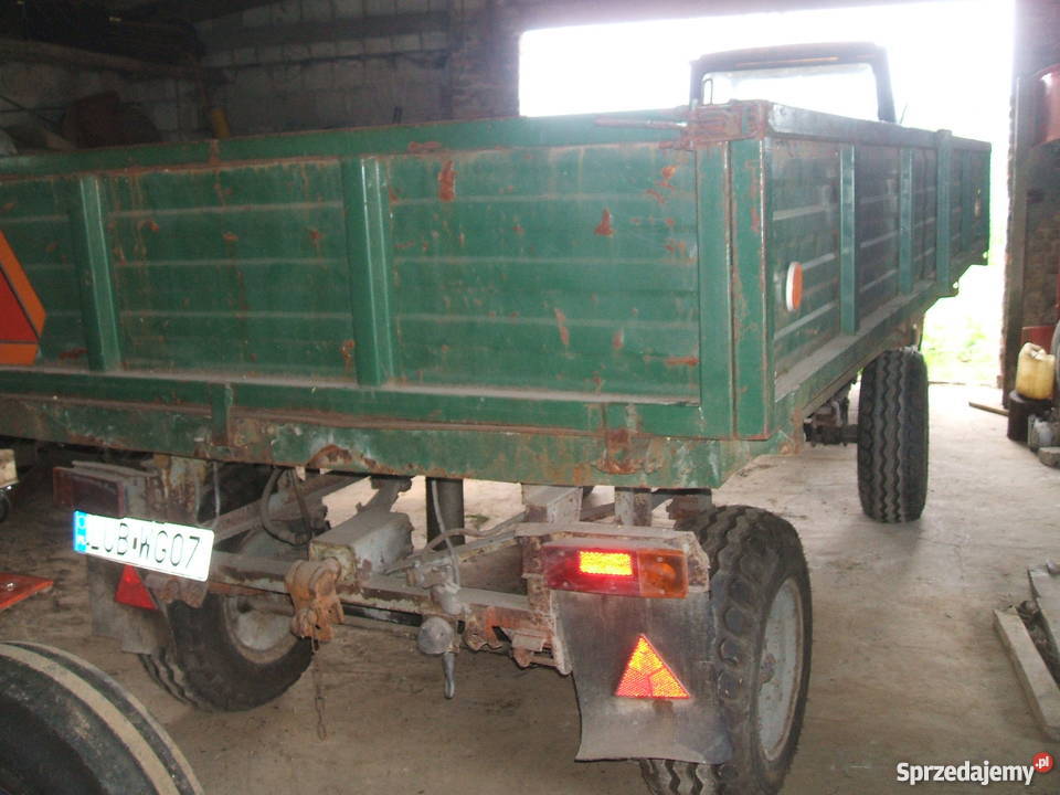 Przyczepa rolnicza D732 wywrotka zarejestrowana lubelskie Garbów sprzedam