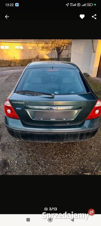 Ford Mondeo MK3 20 benzyna 133 zielony Bolesławiec