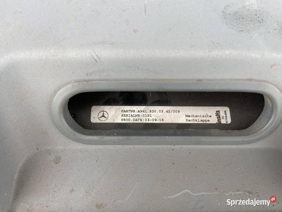 Szyberdach Mechaniczny MP2 MP3 Actros Atego Axor lubuskie Maszewo