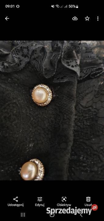 Vintage bluzka z koronka długi Gdynia