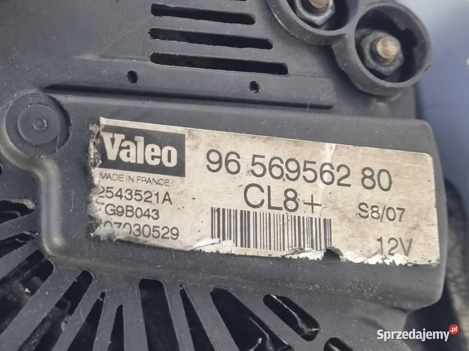 ALTERNATOR Peugeot 207 14 8V 9656956280 oryginał Rudka