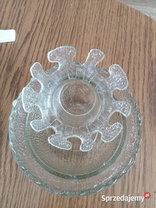 Szklana ikebana z czasów PRL Ząbkowice Strumień