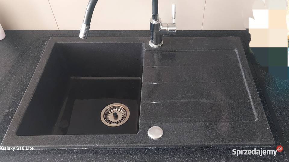 Zlewozmywak 1 komorowy granitowy czarny mazowieckie Łosie