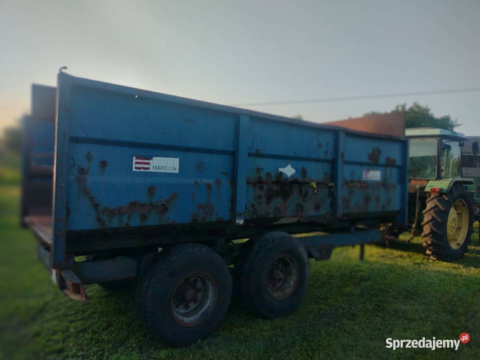 Przyczepa rolnicza tandem wywrotka na tył nieuszkodzony Sośno sprzedam