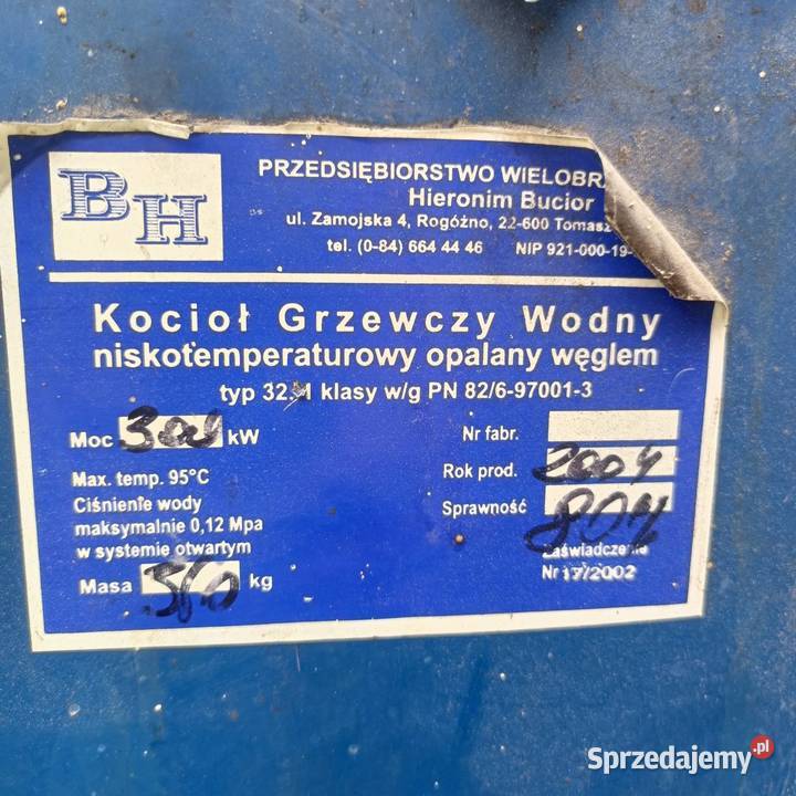 Piec kocioł stalowy 25kw Tworyczów sprzedam