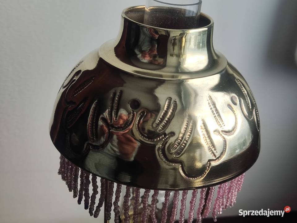 Stara francuska mini lampa naftowa Paryżanka 4 Kraków