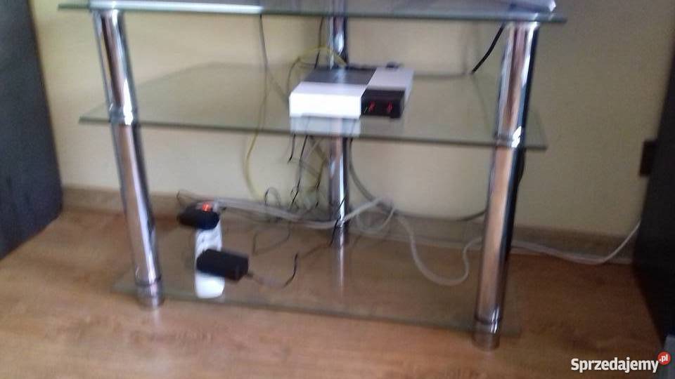 Stolik szklany pod telewizor sprzedam
