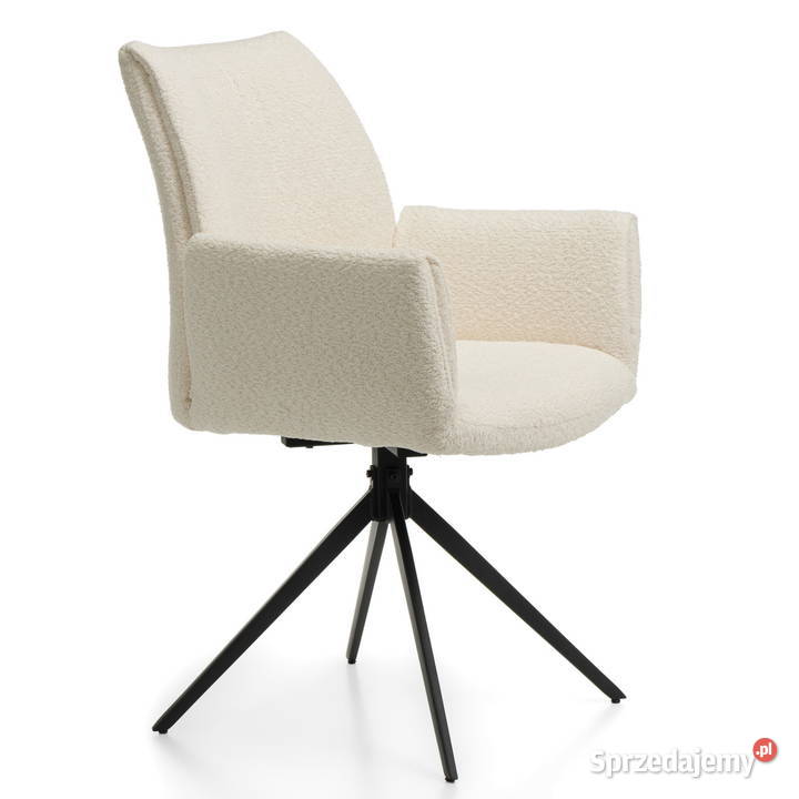 Beżowe Krzesło Prato Boucle Wysyłka 24H Dostawa Tarchały Małe