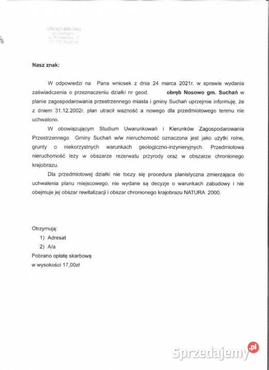 367 ha rola IVa Nosowo Stargard