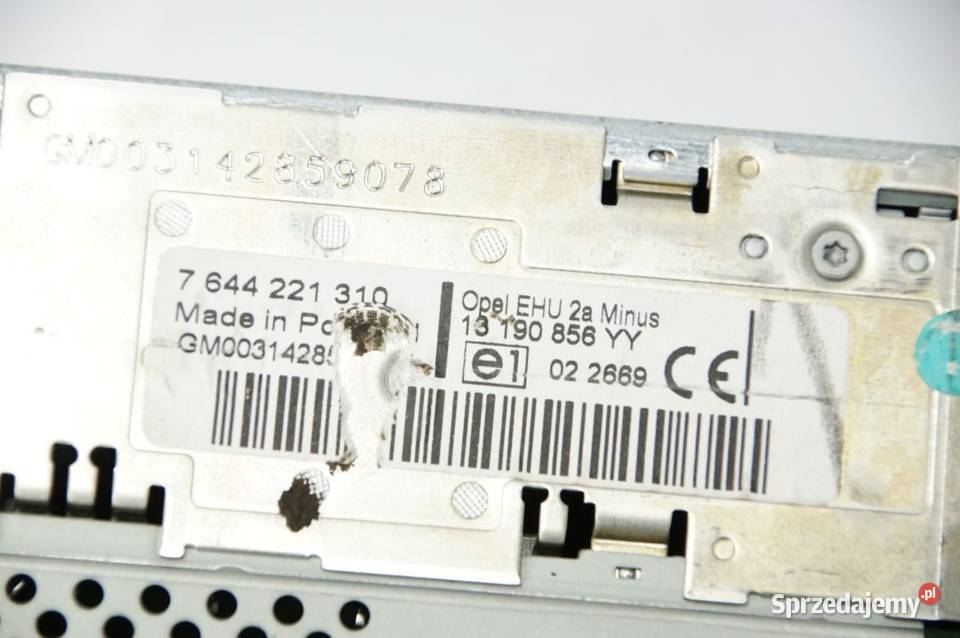 RADIO OPEL ASTRA H III 13190856 Lipno