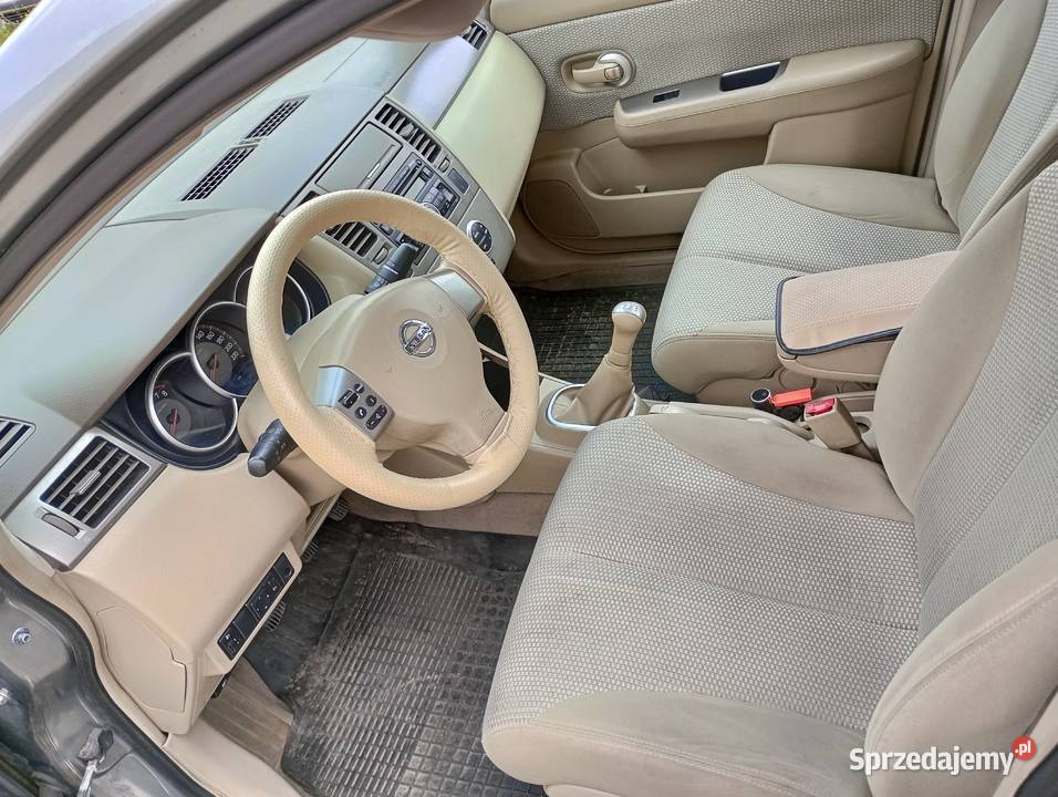 Nissan Tiida 16 benzyna 2007r Sedan nieuszkodzony Dzierżoniów