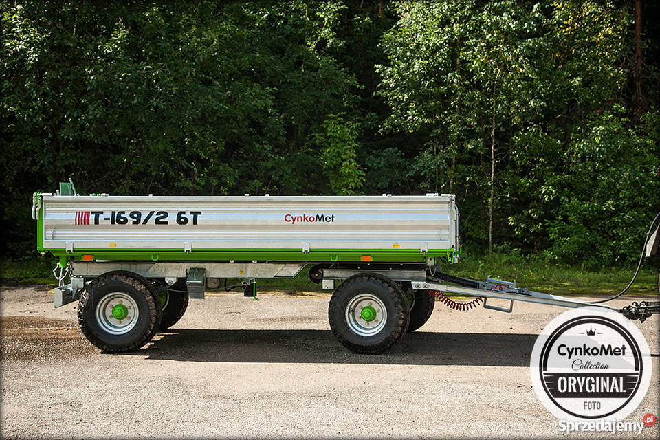 Przyczepa rolnicza dwuosiowa T169 6 T CynkoMet Tarnowskie Góry