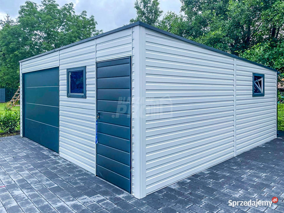 Garaż Blaszany 65x6m Brama Segmentowa 3x Okno 526zł/m2 Sprzedaż Jarocin