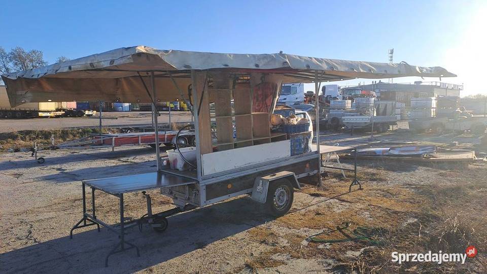 Przyczepa dmc 750 stragan bazar gastronomia lubuskie Żary