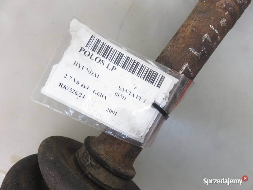 PÓŁOŚ LEWA PRZEDNIA HYUNDAI SANTA F I 27 V6 osobowe