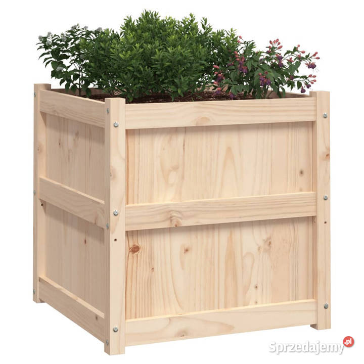 Donice ogrodowe 2 lite drewno sosnowe WM837425 Warszawa