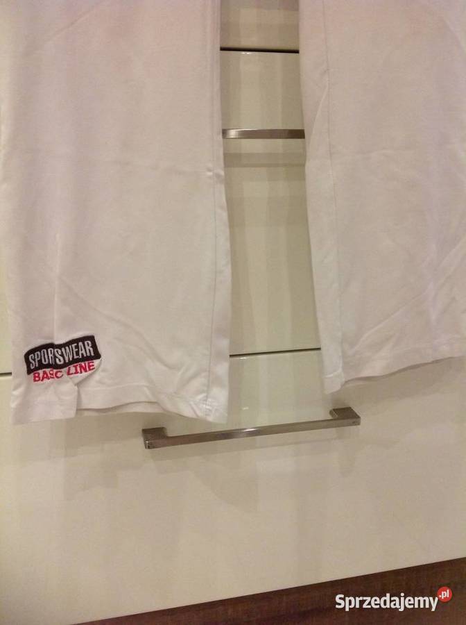 Spodnie Dzwony Dresowe Damskie SPORTWEAR M Białe Nowa Sól