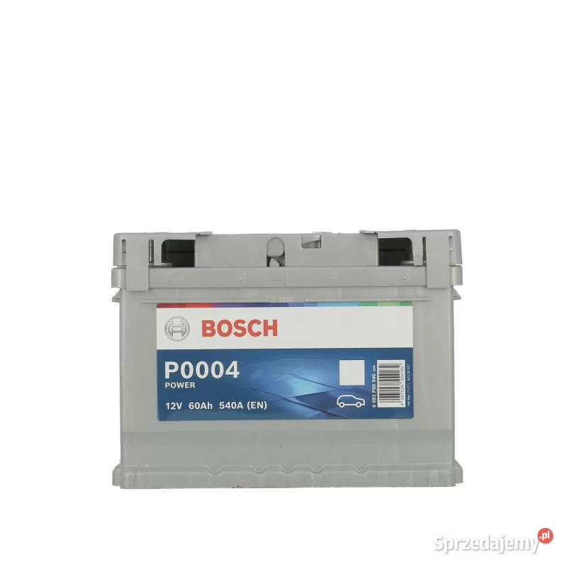 Akumulator Bosch 60Ah 540A EN P0004 PRAWY PLUS pomorskie Gdańsk