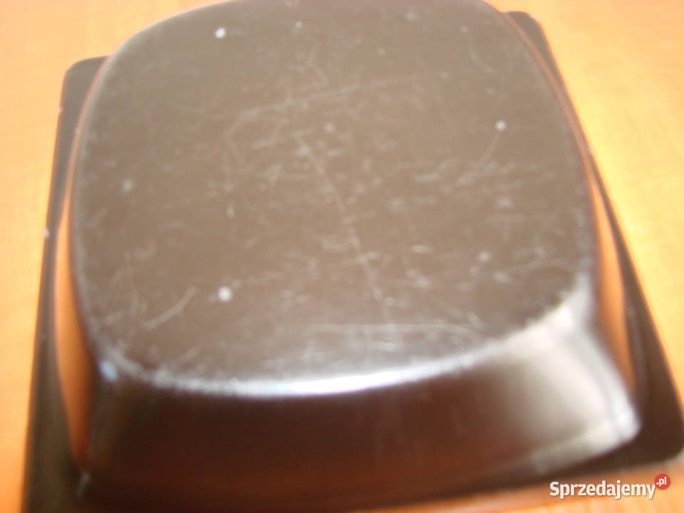 emaliowana kwadratowa miska Pruszcz Gdański