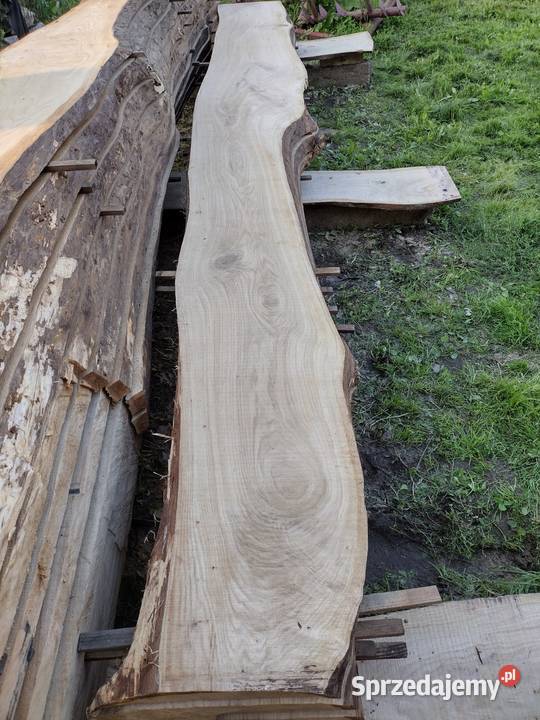 dechy dębowe live edge wood monolit 60cm mazowieckie