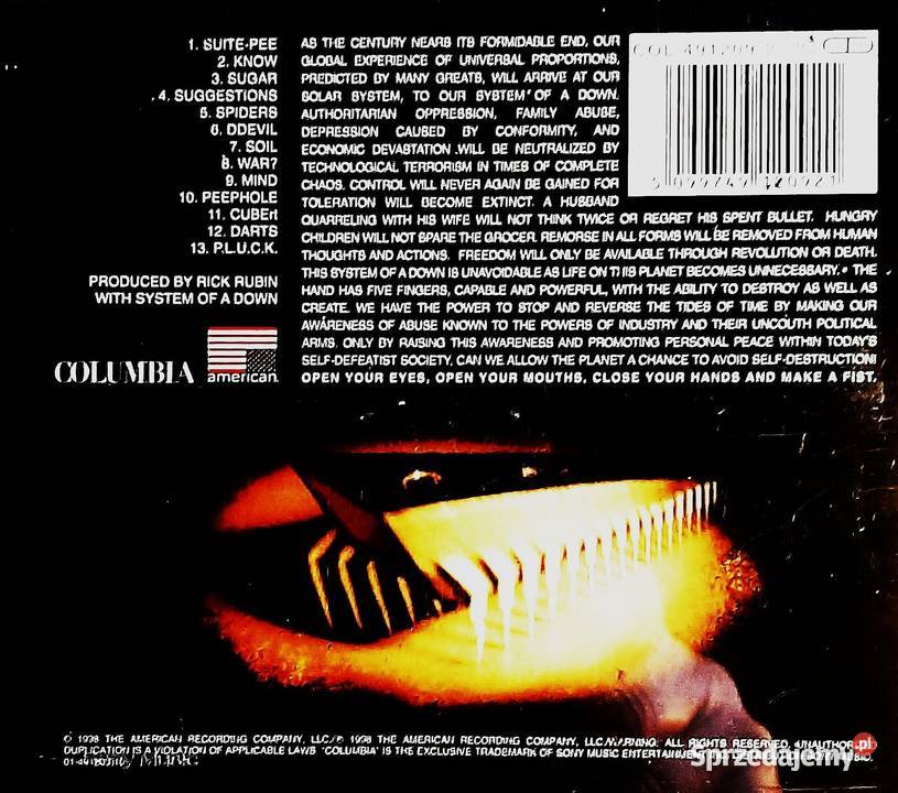 CD Nowa Album CD System Of A Down Album System 1 płyta mazowieckie Warszawa