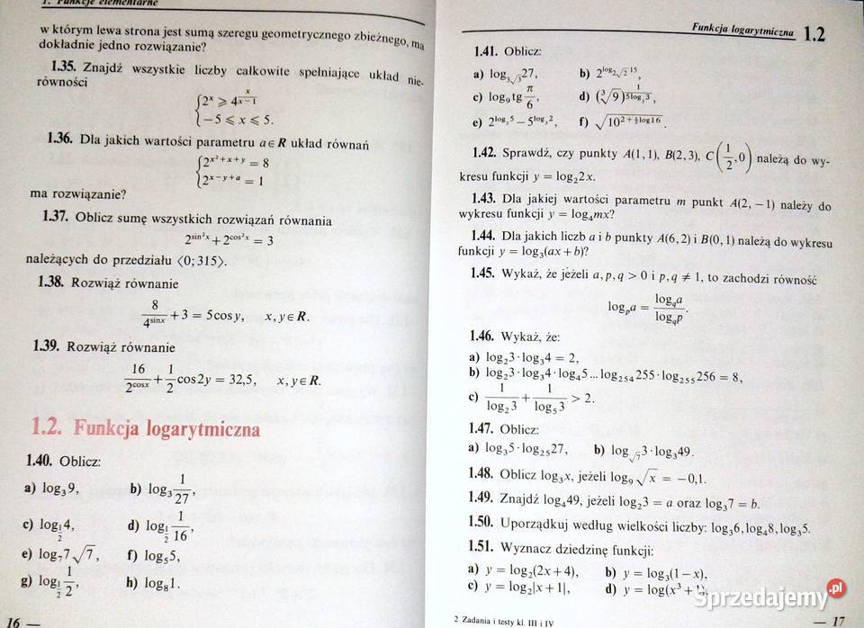 Zadania i testy z matematyki kl 34 Edmund Chełm sprzedam