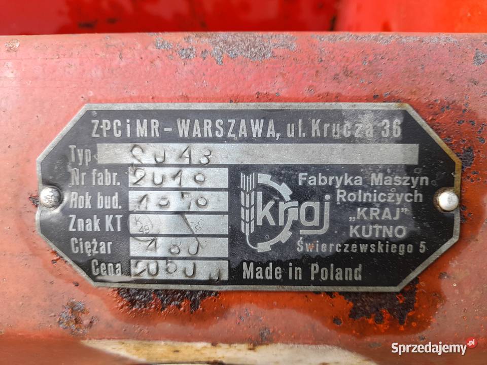 Siewnik poznaniak 27m świętokrzyskie Winiary Dolne
