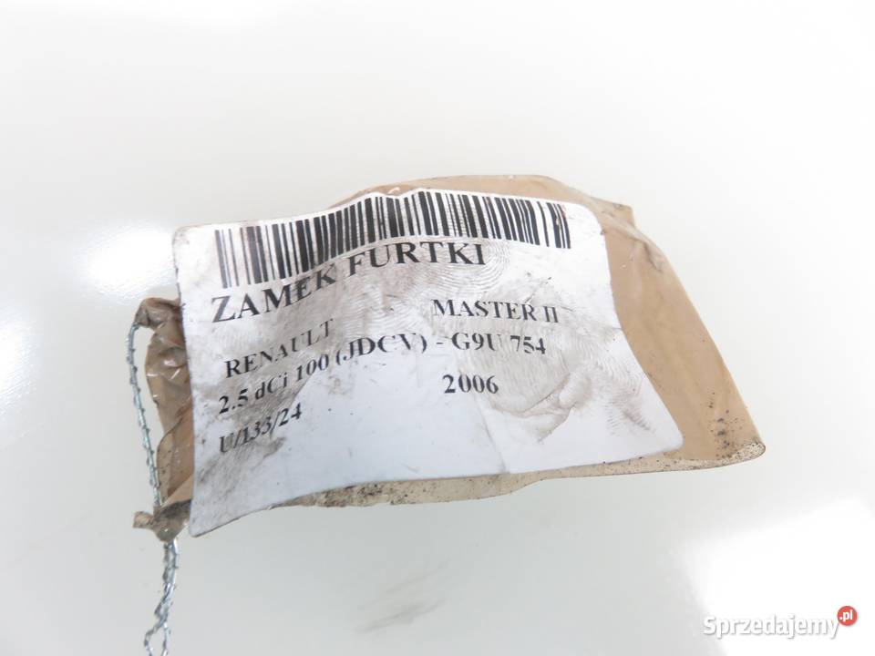 ZAMEK DRZWI TYLNY RENAULT MASTER II osobowe