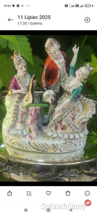 Grupa figuralnastyl drezdeńskiXVIIIw łódzkie Pabianice