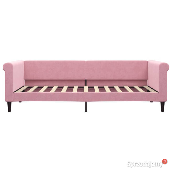 Sofa rozsuwana z szufladami różowa aksamit Warszawa sprzedam