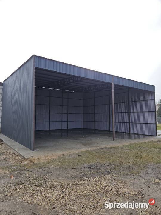 Garaż Blaszany Otwarty Wiata Garażowa 48m2