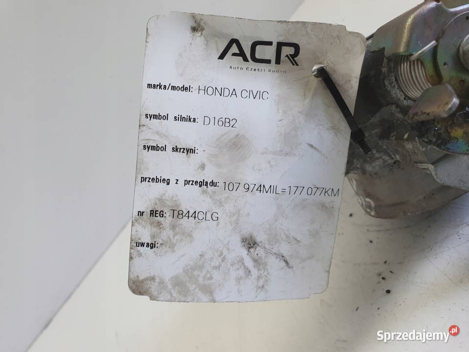 PRZEPUSTNICA Honda Civic VI 16 B D16B2 oryginał