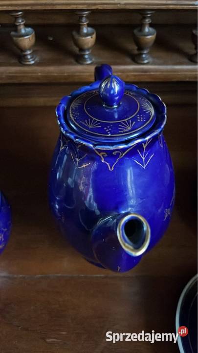 Kobaltowy serwis do kawy espresso D P R K Korea Gdańsk