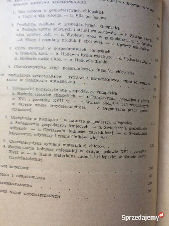 3276 Gospod Położenie Chłopów W Księstwie Szczecin