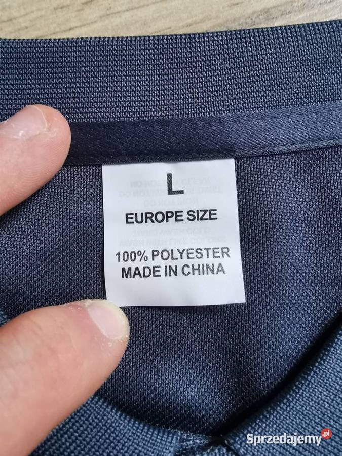 Koszulka Polo przewiewna regular fit L Szara śląskie Ruda Śląska