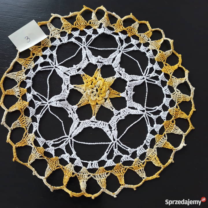 Serwetki na szydełku ręcznie robione wielkanocne Kamyk sprzedam