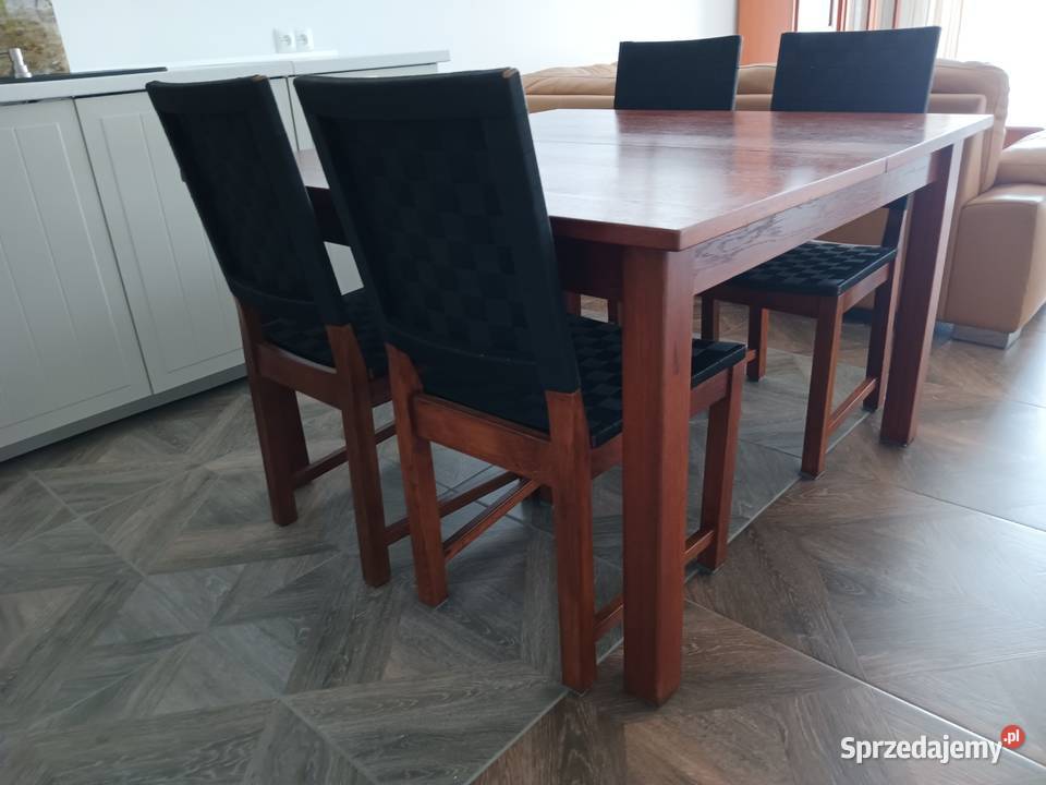Stół drewniany z krzesłami podkarpackie Krosno