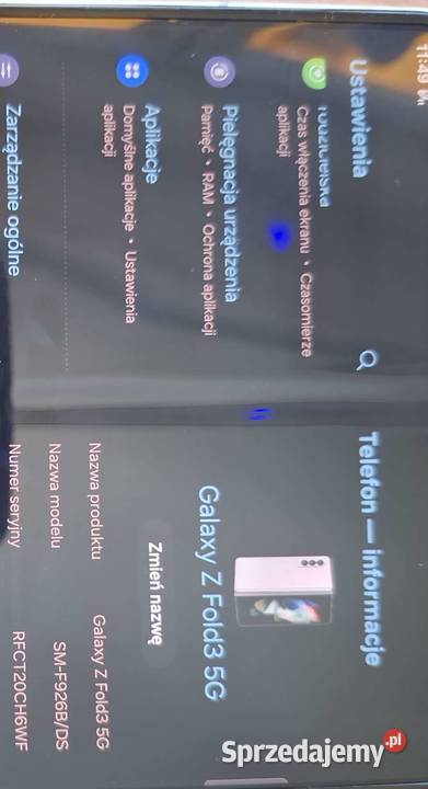 Samsung Galaxy z fold 3 stan Warszawa