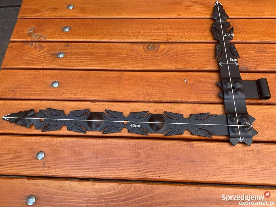 Zawias kątowy okiennicowy ozdobny kuty 50 Kraków