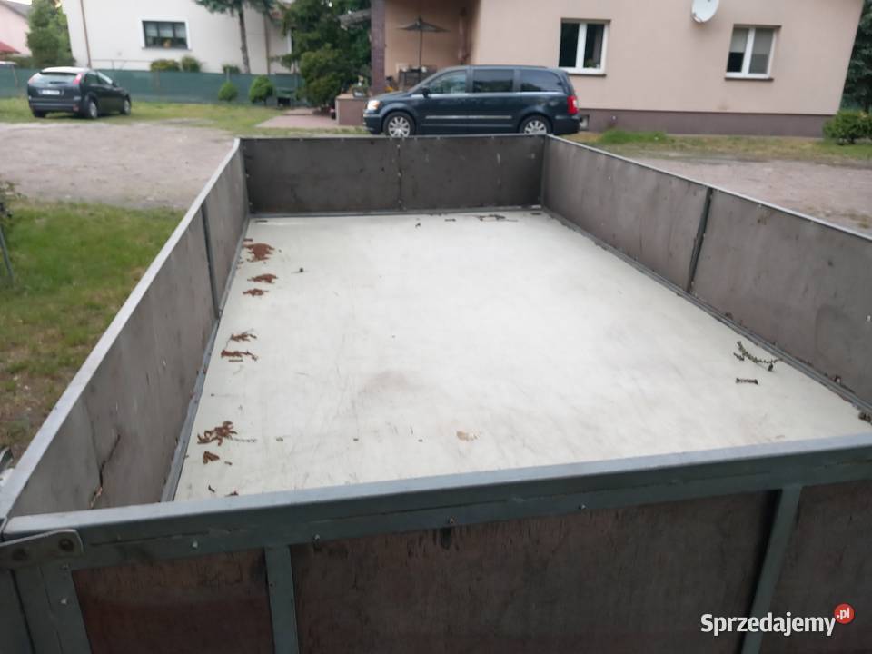 Duża przyczepa 2 osiowa stan Żyrardów