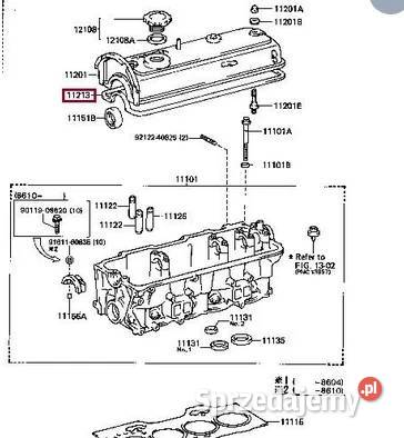 Uszczelka pokrywy zaworów Toyota Carina Corolla Bydgoszcz